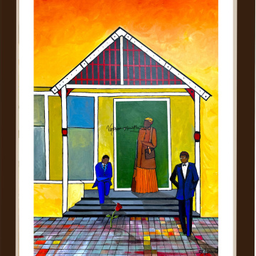 Giclee BlackWhiteHouse