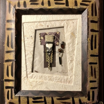 Metal mask White Bone