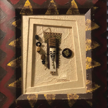 Metal Mask Brown Bone 